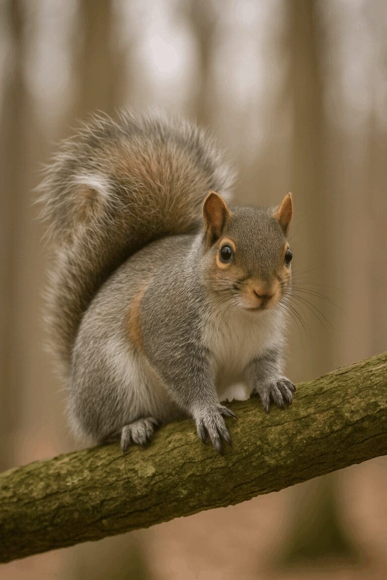 A squirrel looking for shelter in Houston, TX